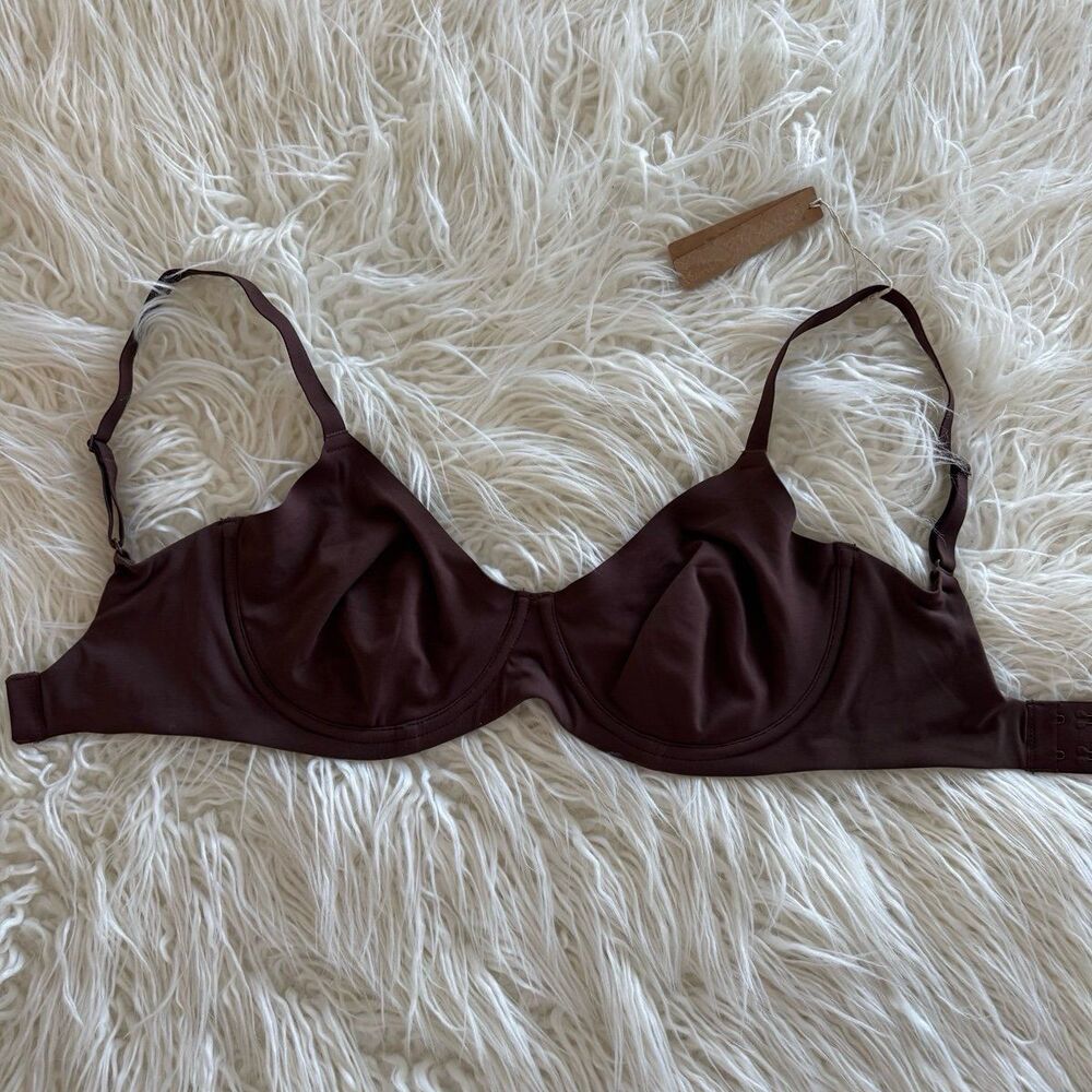 Skims Fits Everybody Unlined Demi Bra Cocoa Size 34H